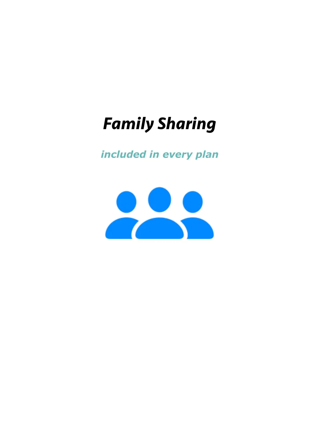 Family Sharing included in every WeFrames plan